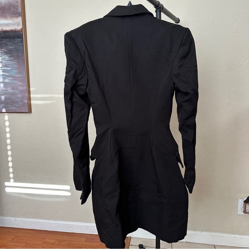 House of cb Amia Black‎ Blazer Mini dress black size M regular length NWOT - Picture 10 of 11